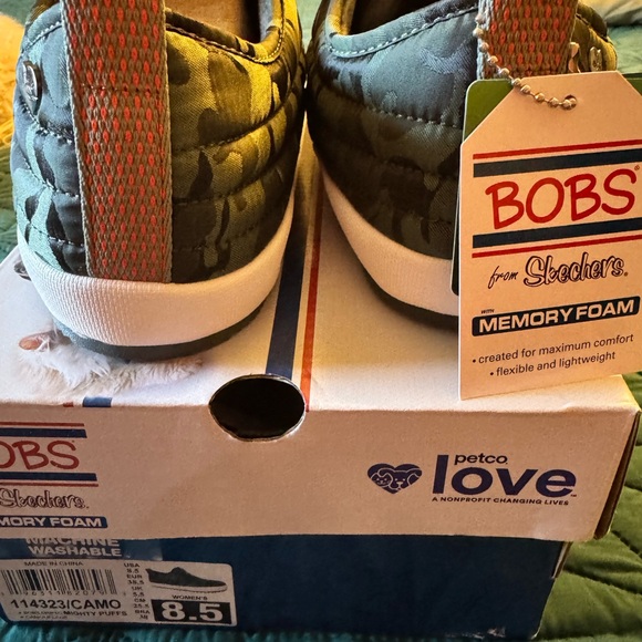 Skechers BOBS Camouflage Slip-Ons - Picture 1 of 10